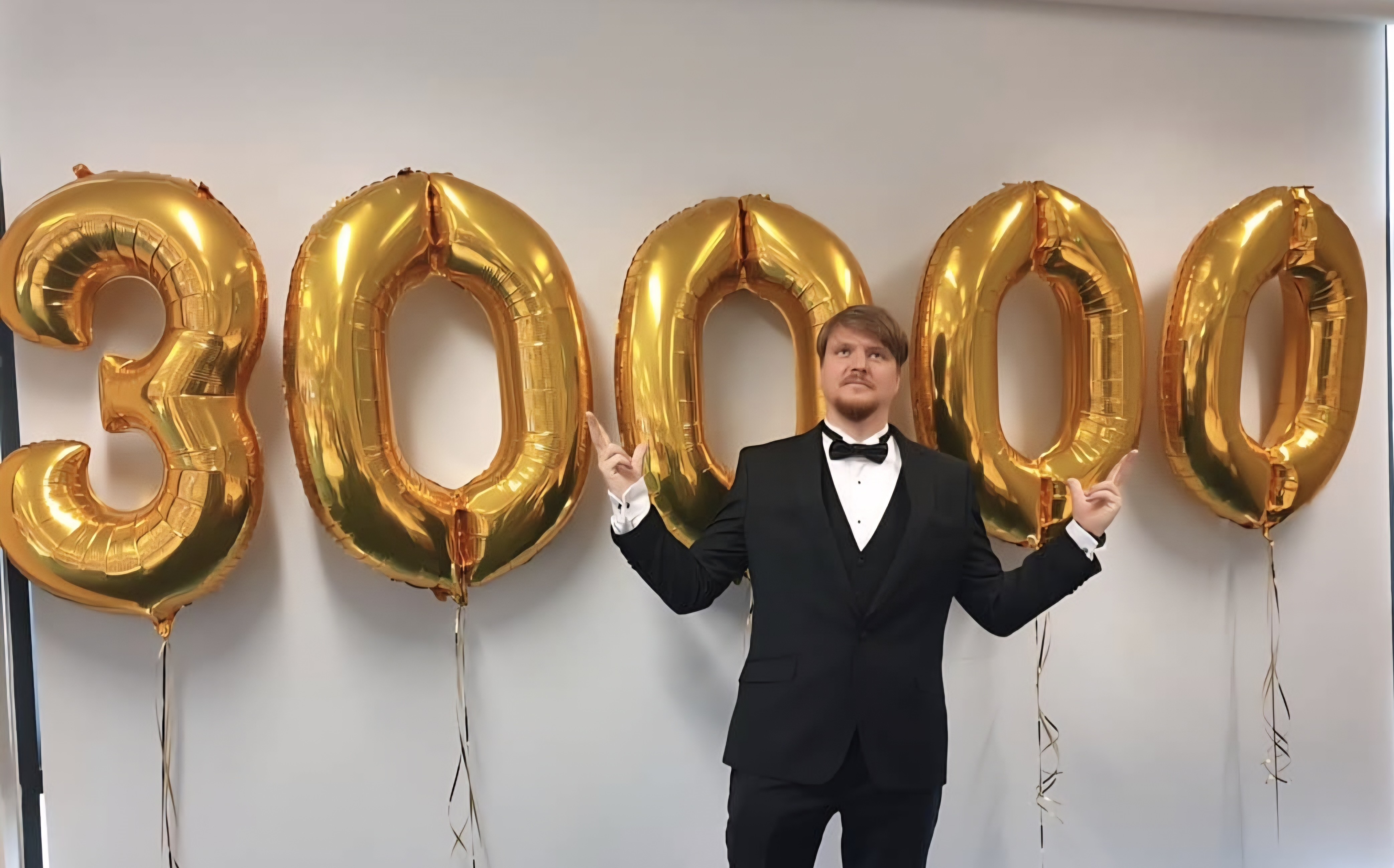 Adam Stacey at Rock Choir's 30,000-member milestone celebration